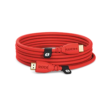 Premium HDMI Kablo 3 mt - Kırmızı - Rode