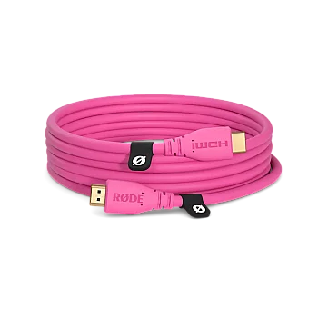 Premium HDMI Kablo 3 mt - Pembe - Rode
