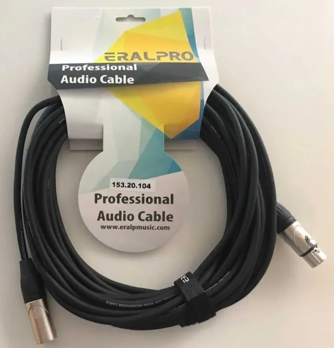 10m Hazır Yapılı XLR-XLR Mikrofon Kablosu - 1