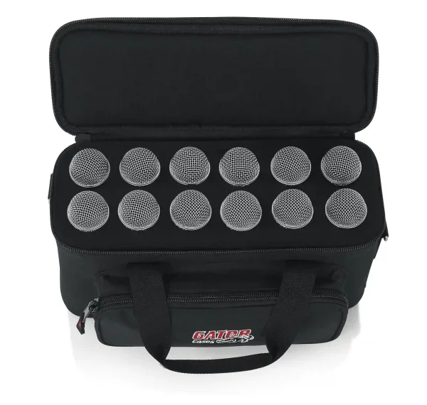 12'li Mikrofon Taşıma Çantası | GM-12B - 8