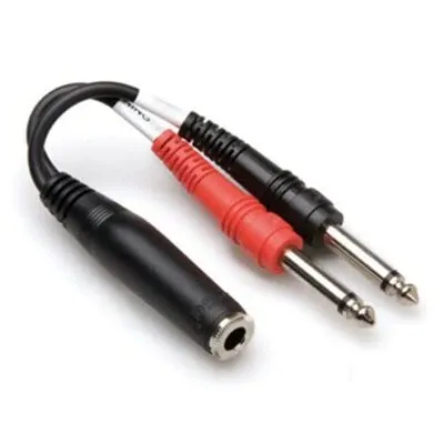 1/4'' TRS (F) - Dual 1/4'' TS (M) Stereo Breakout Kablo (YPP-136) - 1