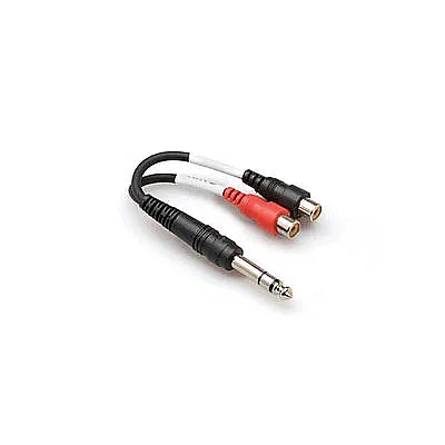 1-4'' TRS (M) <-> Dual RCA (F) Stereo Breakout kablo YPR-102 - 1