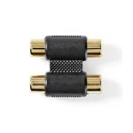 2x RCA Dişi - 2x RCA Altın Kaplama Dişi Konektör - Nedis Cable