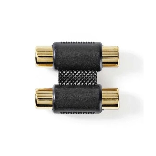 2x RCA Dişi - 2x RCA Altın Kaplama Dişi Konektör - Nedis Cable