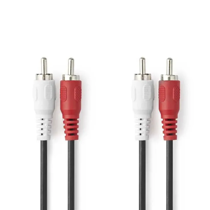 2x RCA Erkek - 2x RCA Erkek 5m Kablo - 1