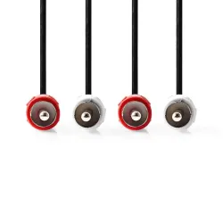 2x RCA Erkek - 2x RCA Erkek 5m Kablo - 2