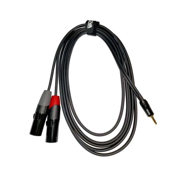 3 m 3.5 mm Erkek - Erkek XLR x2 Kablo EC-A3-PSMXLM-3 - ENOVA