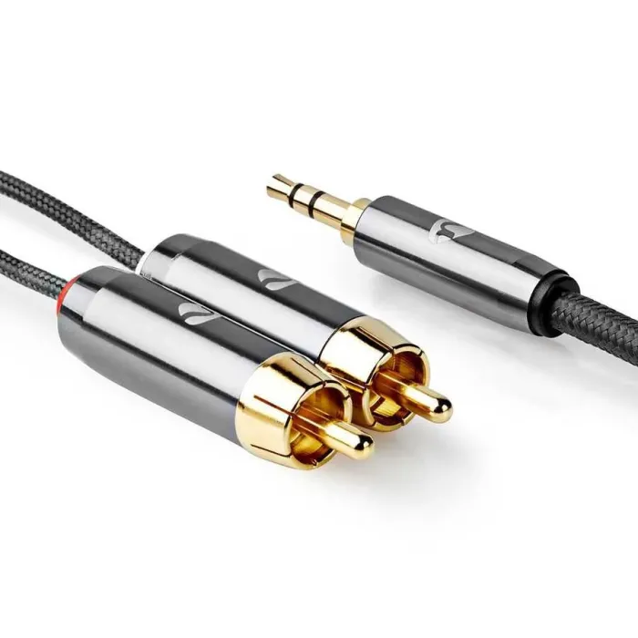 Stereo Ses Kablosu (3.5 mm Erkek - 2x RCA Erkek) - 2