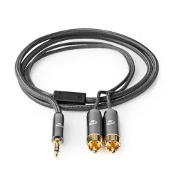 Stereo Ses Kablosu (3.5 mm Erkek - 2x RCA Erkek) - 4