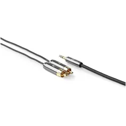 Stereo Ses Kablosu (3.5 mm Erkek - 2x RCA Erkek) - 5