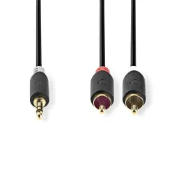 3.5 mm Erkek - 2x RCA Erkek Kablo 2m - 2