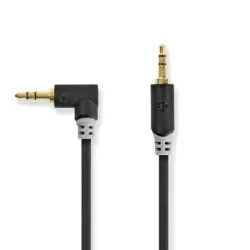 3.5 mm Erkek - 3.5 mm 0.5 m Erkek Açılı Ses Kablosu - Nedis Cable