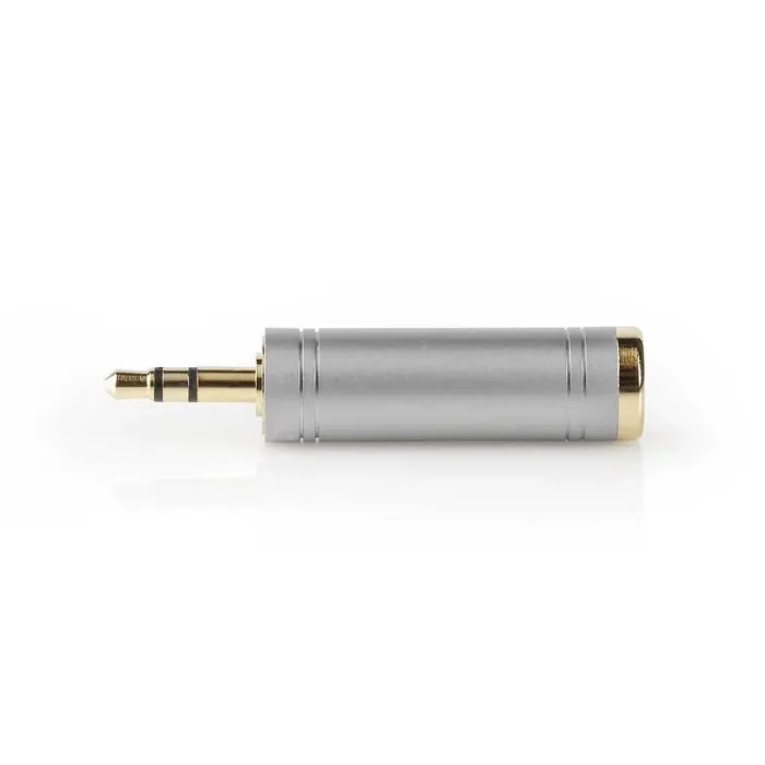 3.5 mm Erkek - 6.35 mm Dişi Stereo Altın Kaplama Çevirici Adaptör - 1