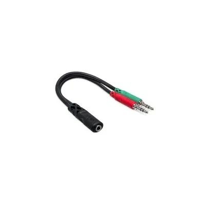 3.5 mm. TRS (Dişi) - Dual 3.5 mm TRS Breakout Kablo - 1