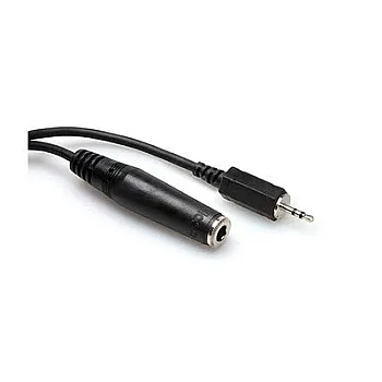 3.5 mm. TRS (F) - 3.5 mm. TRS (M) Kulaklık ve Aux Uzatma Kablosu 7.5 mt. MHE-125 - Hosa