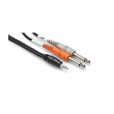 3.5 mm. TRS (M) <-> Dual 1-4'' TS (M) Stereo Breakout kablo, 3 Mt. CMP-159 - 1