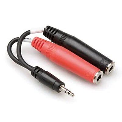 1/8'' TRS (F) - Dual 1/8'' TS (M) Stereo Breakout Kablo (YMP-137) - 1