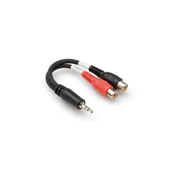 3.5 mm. TRS (M) <-> Dual RCA (F) Stereo Breakout kablo YRA-154 - Hosa