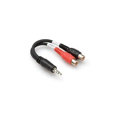 3.5 mm. TRS (M) <-> Dual RCA (F) Stereo Breakout kablo YRA-154 - 1