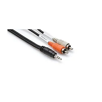 3.5 mm. TRS (M) <-> Dual RCA (M) Stereo Breakout kablo, 1.8 Mt. CMR-206 - Hosa