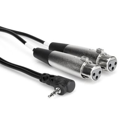 3.5 mm TRS (M) - Dual XLR (F) Stereo Breakout Kablo 60 cm CYX-402F