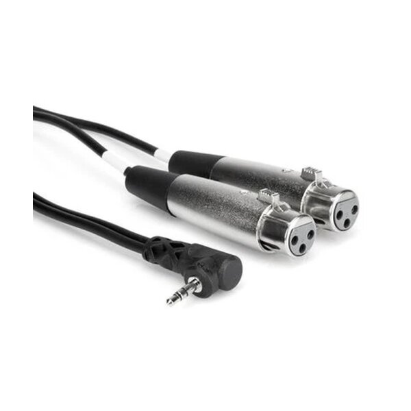 3.5 mm TRS (M) - Dual XLR (F) Stereo Breakout Kablo 60 cm CYX-402F - Hosa