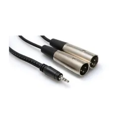 3.5 mm. TRS (M) <-> Dual XLR (M) Stereo Breakout kablo, 2 mt. CYX-402M - Hosa