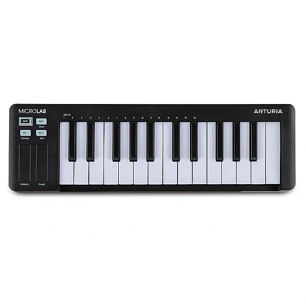 MicroLab Mk3 Midi Klavye - Siyah - 1
