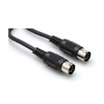 5-pin DIN (M) - 5-pin DIN (M) MIDI Kablosu 30 cm (MID-301BK) - Hosa