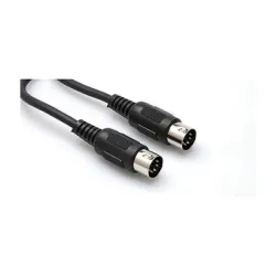 5-pin DIN (M) <-> 5-pin DIN (M) MIDI kablosu, 90 cm. MID-303BK - Hosa