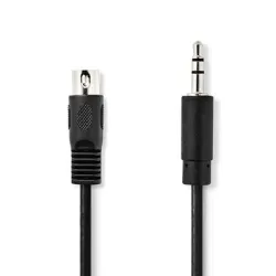 5 Pin DIN Erkek - 3.5 mm Erkek 1m Kablo - Nedis Cable