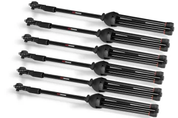 6-Pack of Mic Stands with Carry Bag | GFW-MIC-6PACKBG - 2