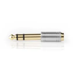 6.35 mm Erkek - 3.5 mm Dişi Altın Kaplama Çevirici Adaptör - Nedis Cable