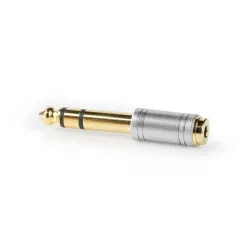 6.35 mm Erkek - 3.5 mm Dişi Altın Kaplama Çevirici Adaptör - 2