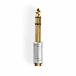 6.35 mm Erkek - 3.5 mm Dişi Altın Kaplama Çevirici Adaptör - 3