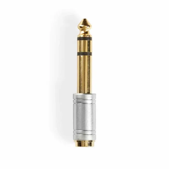 6.35 mm Erkek - 3.5 mm Dişi Altın Kaplama Çevirici Adaptör - 3