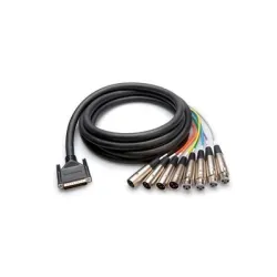 8'li DB-25 TRS-XLR, AES/EBU Snake Kablo 3 m (AES-803T) - Hosa