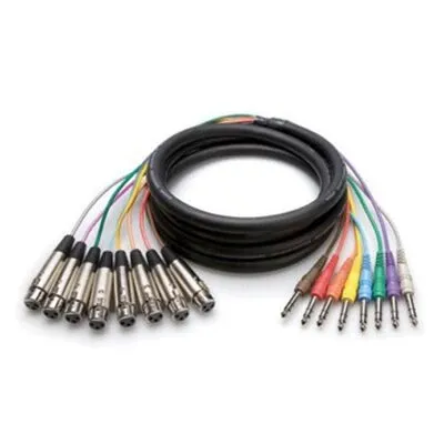 8'li TRS-XLRF Snake Kablo 7 m - 1