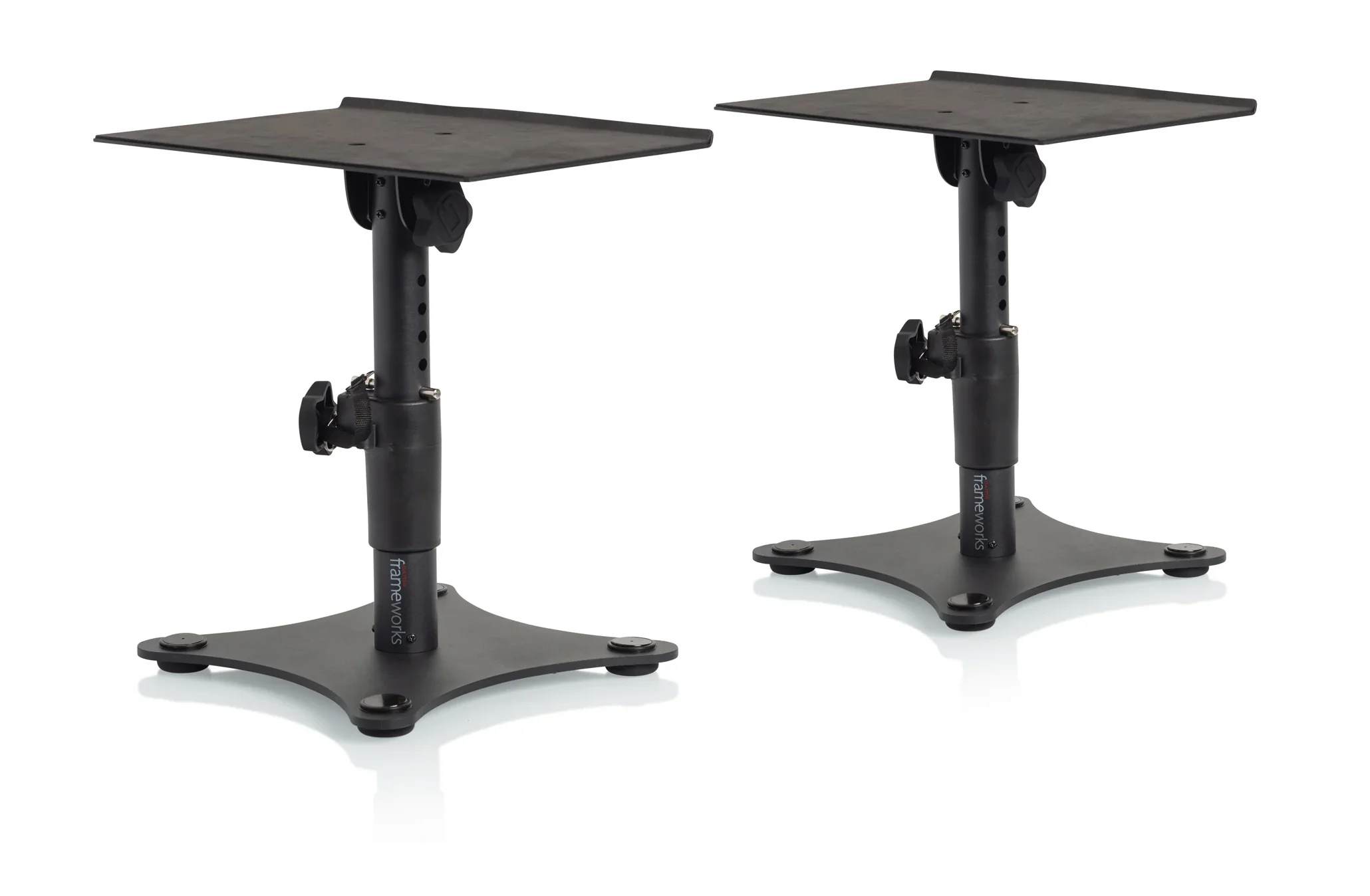 İki Frameworks masaüstü stüdyo monitör standı