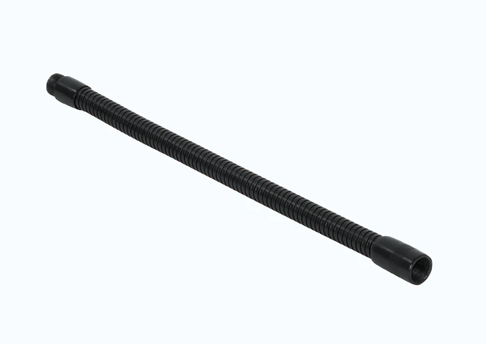 Düz uzatılmış siyah çelik gooseneck