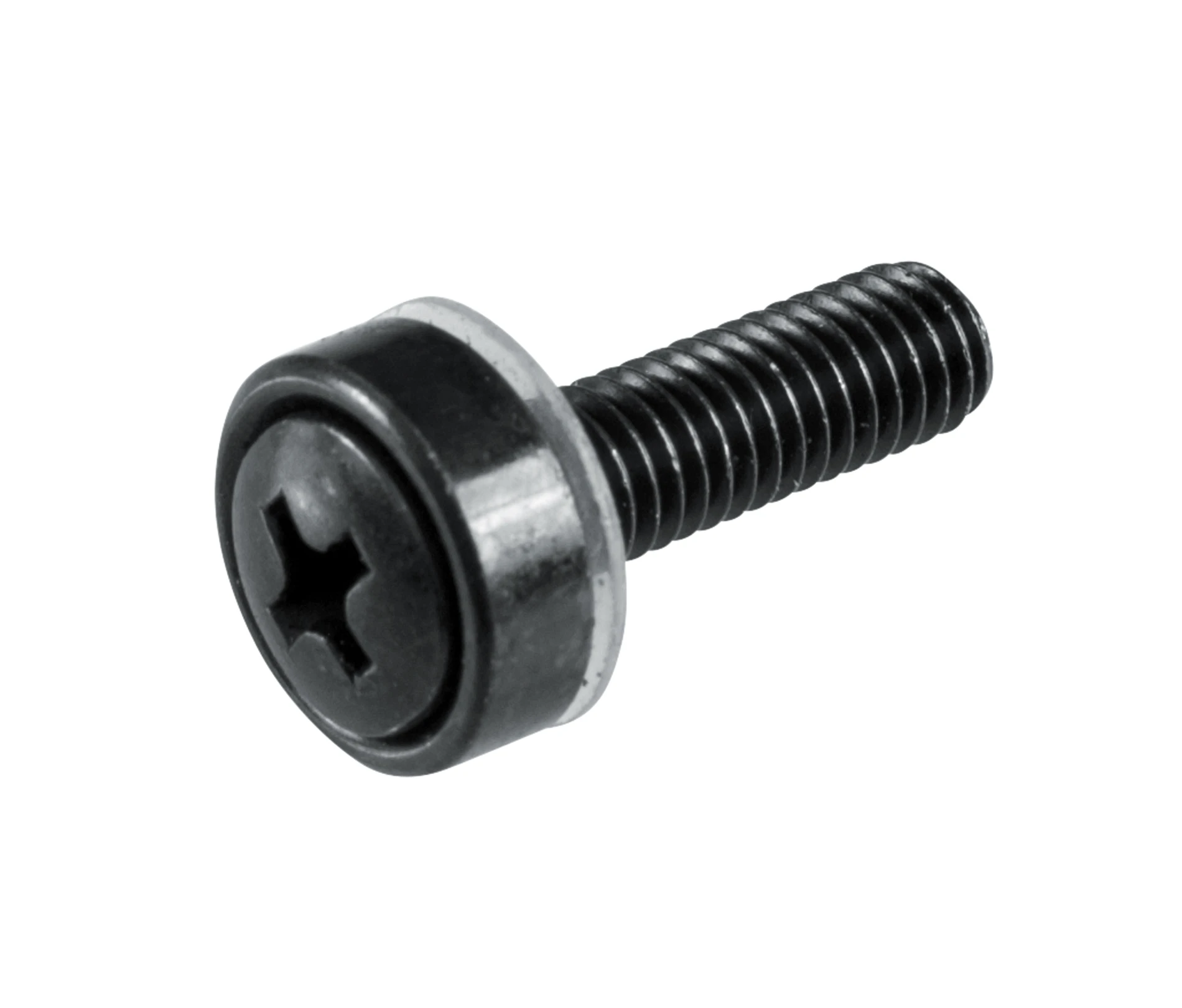 Gator Rackworks siyah #10-32 rack vidası yakın çekim