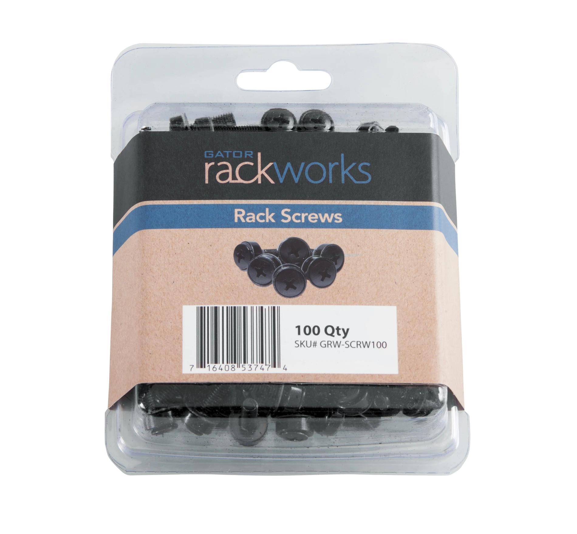 Gator Rackworks 100'lü rack vidası paketi