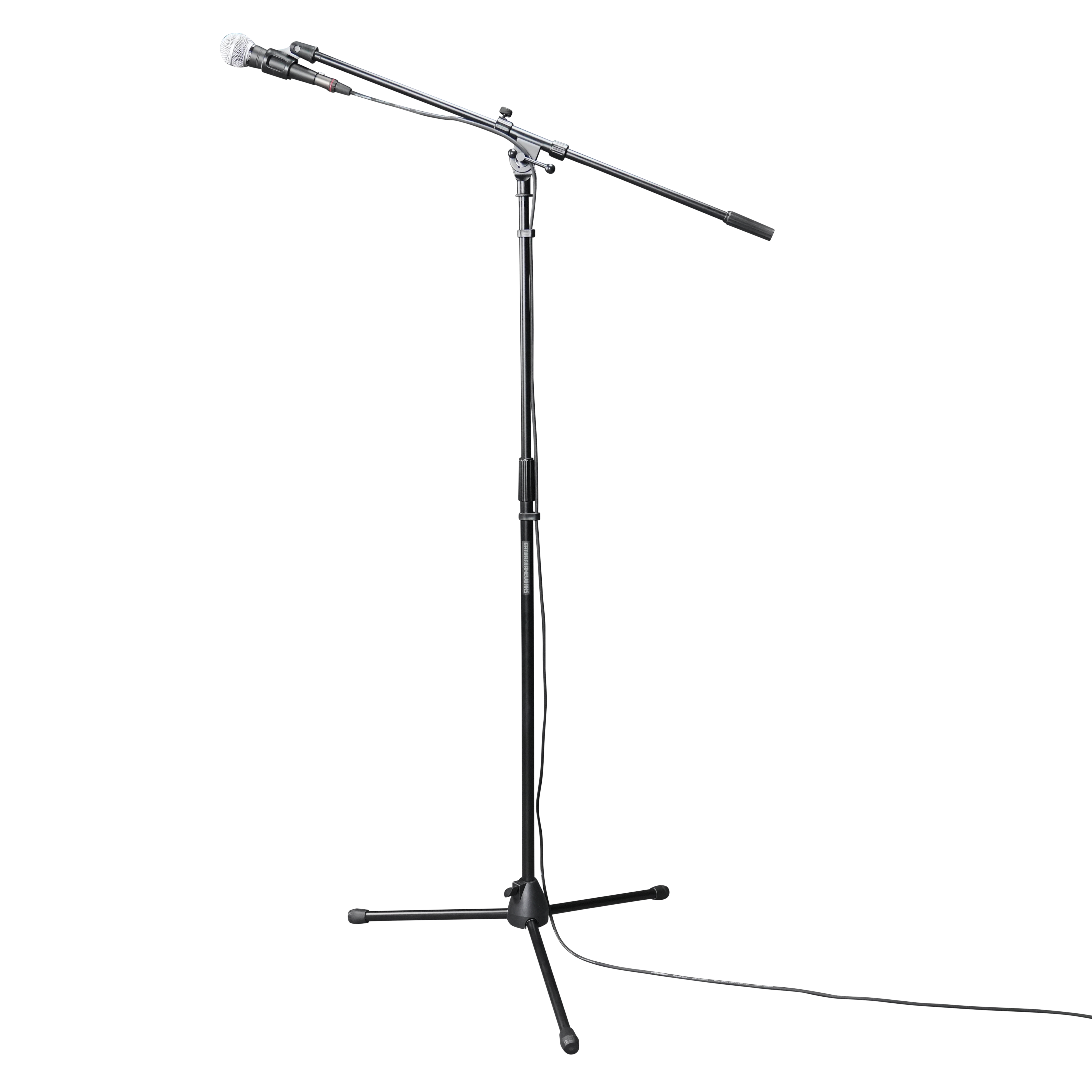 Rok-It boom kollu tripod mikrofon standı, mikrofonlu