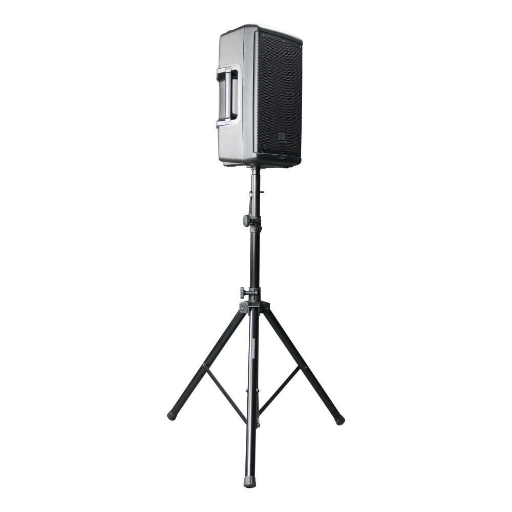 Hoparlör takılı Rok-It alüminyum tripod hoparlör standı
