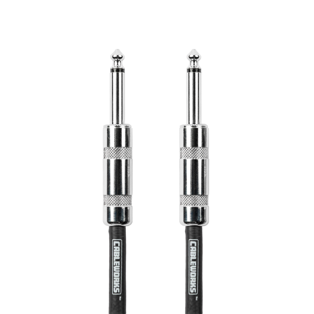 Backline Series kablonun iki düz 1/4″ TS erkek fişi