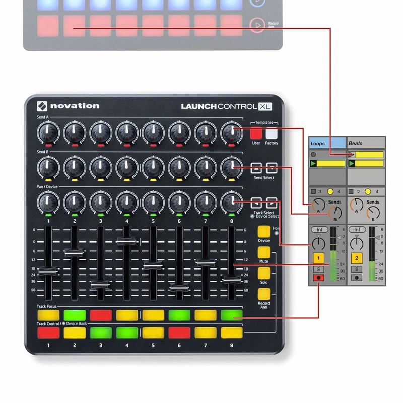 novation-launch-control-xl-mkii-midi-kontrol-unitesi-asimetrik-e-ticaret-gorsel4
