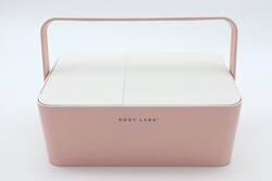 Looker Pro Rose Pink Led Işıklı Taşınabilir Makyaj Malzeme Düzenleyicisi