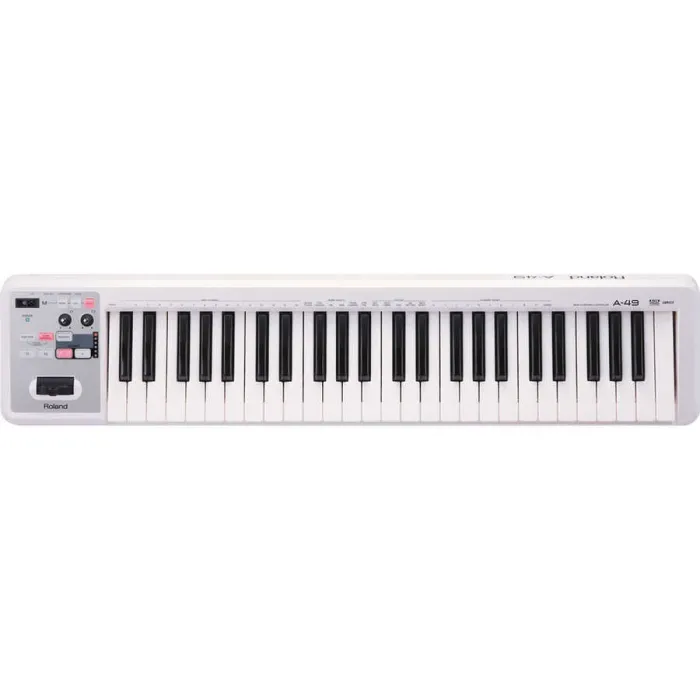 A49 MIDI USB Klavye (Beyaz) - 1