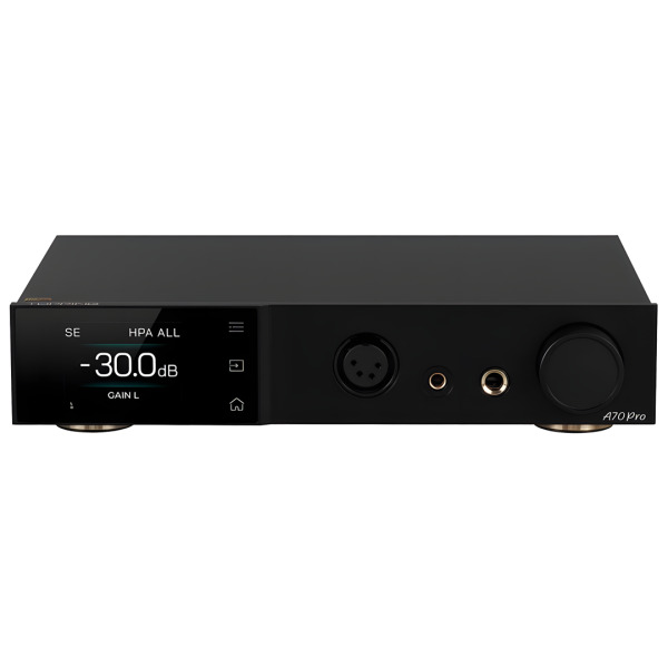 A70 PRO Headphone Amplifier / Preamp Balanced Volume R2R | Black - 1