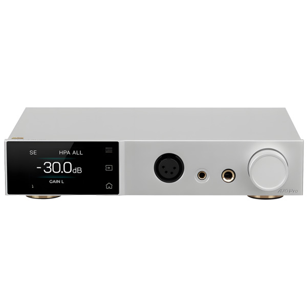 A70 PRO Headphone Amplifier / Preamp Balanced Volume R2R | Silver - 1
